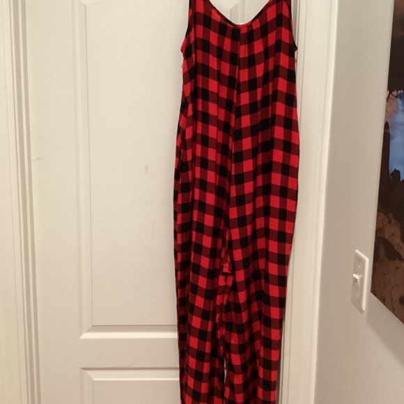 SPAGHETTI WIDE JUMPSUIT - Picture 1 of 7